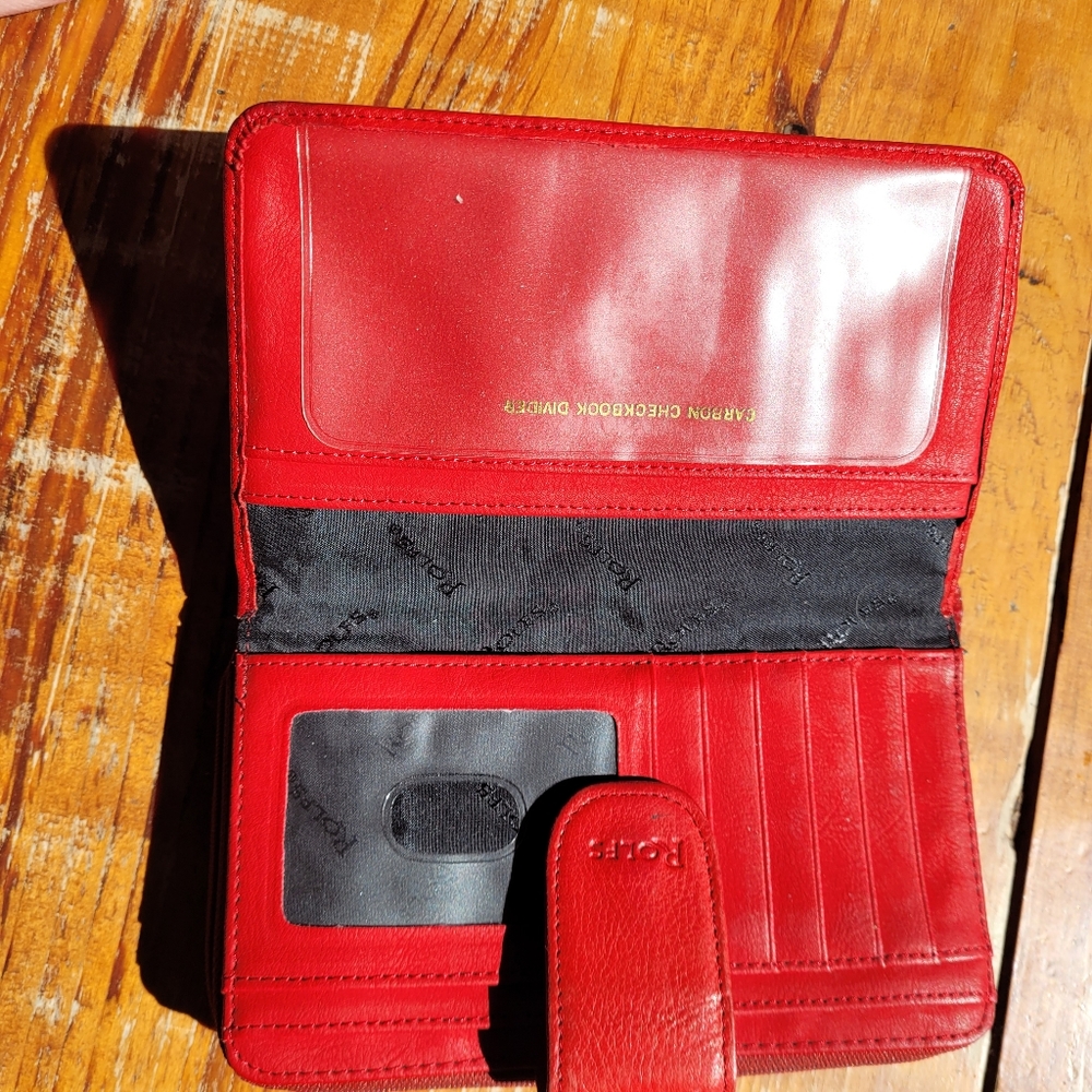 Red Rofls Leather Wallet - Picture 5 of 8